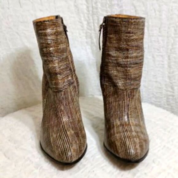 Billy Reid Multicolor Handmade Leather Booties Size 7.5 - Picture 1 of 10